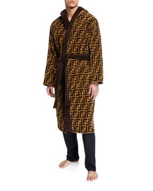 fendi men's logo jacquard hooded robe|neiman marcus men's Fendi.